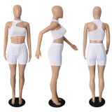 Two-piece sexy casual solid color shorts Y9066