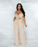Sexy chest wrap, halter, various wear, two-piece suit HY5216