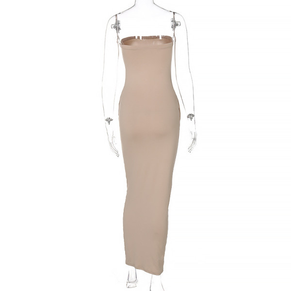 Fashion sexy side pocket bag hip slim dress  D155317K