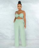 Sexy chest wrap, halter, various wear, two-piece suit HY5216
