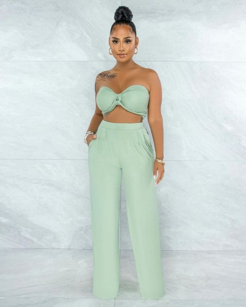 Sexy chest wrap, halter, various wear, two-piece suit HY5216