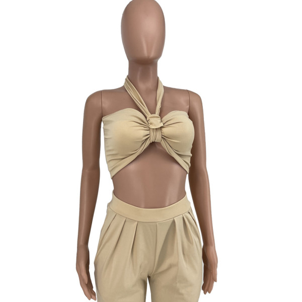 Sexy chest wrap, halter, various wear, two-piece suit HY5216