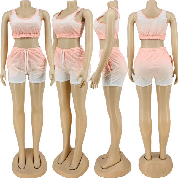 Gradient yoga fitness and leisure two-piece suit LY036