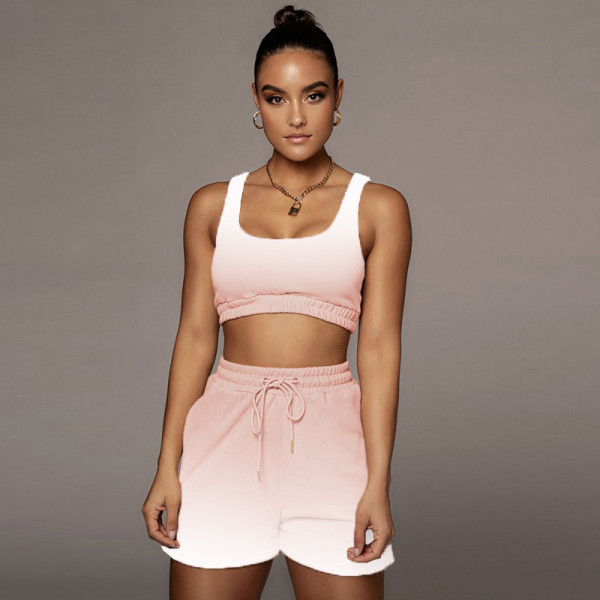 Gradient yoga fitness and leisure two-piece suit LY036