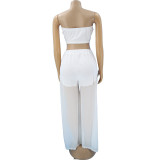 Casual net yarn + shorts + offset printing queen QUEEN two-piece suit W6066