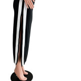 Sexy tied side vest fat lady plus size slit dress AP6282