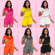 Open waist round neck, assorted colors, two-piece suit F272