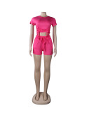 Open waist round neck, assorted colors, two-piece suit F272