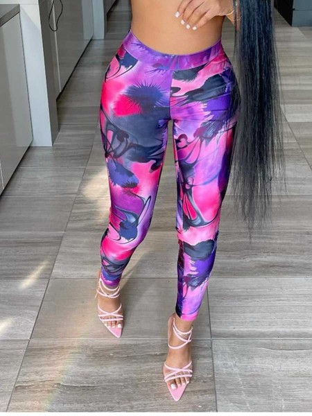 New printed bottom trousers BN179