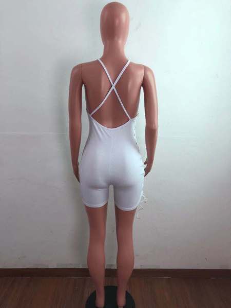 Hanging straps tight-fitting hip-lifting high-waist strap-covering hip overalls AJ4348