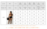 Bikini pattern wearing hollow hot pants two-piece suit E537