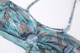 New Fashion Women's Sexy Stitching Hollow Strapless Long Sleeve Halter Dress K21D02270