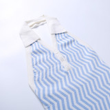 Polo collar contrast color open back wool knit wrap hip dress JY21202DG