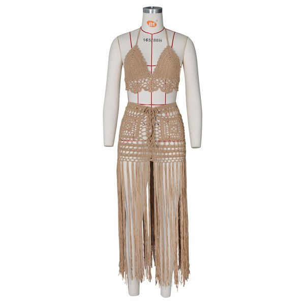 Hand-hook perspective beach blouse fashion suit Z0102