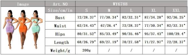 Fashion sexy wrapped chest piece with tie rope hanging neck bag hip dress short skirt WY6788