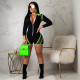 Fashion fluorescent color stitching mesh sexy slim sports jumpsuit G0196