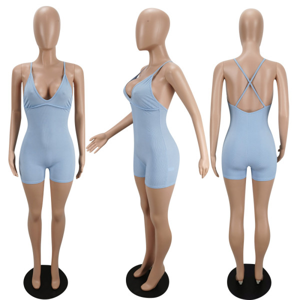 High quality sling jumpsuit with suspenders S172