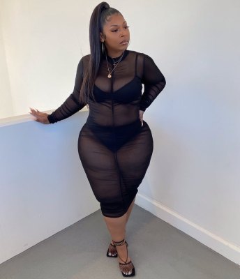 Summer women's sexy mesh dress YM175