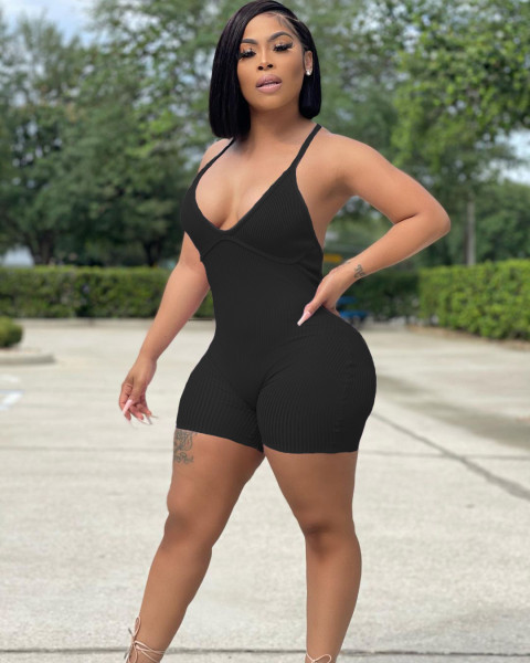 High quality sling jumpsuit with suspenders S172