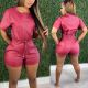 PU leather two-piece suit waist high elastic fashion leather suit WDS210516