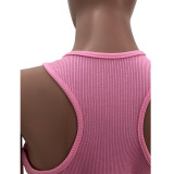 Women's sexy deep V vest dress YX9213
