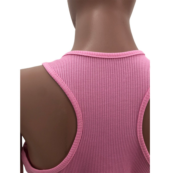 Women's sexy deep V vest dress YX9213