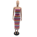 Pit check sling dress QS5066