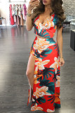 Classic floral hot sale two-piece dress M482