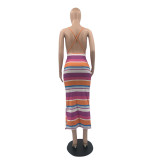 Pit check sling dress QS5066