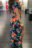 Classic floral hot sale two-piece dress M482