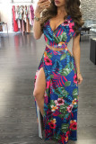Classic floral hot sale two-piece dress M482