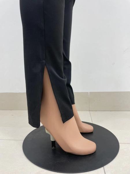 Women's solid color split irregular two-piece suit YX9280