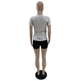 Trendy gradient print T-shirt BN7176