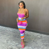 Pit check sling dress QS5066