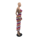 Pit check sling dress QS5066