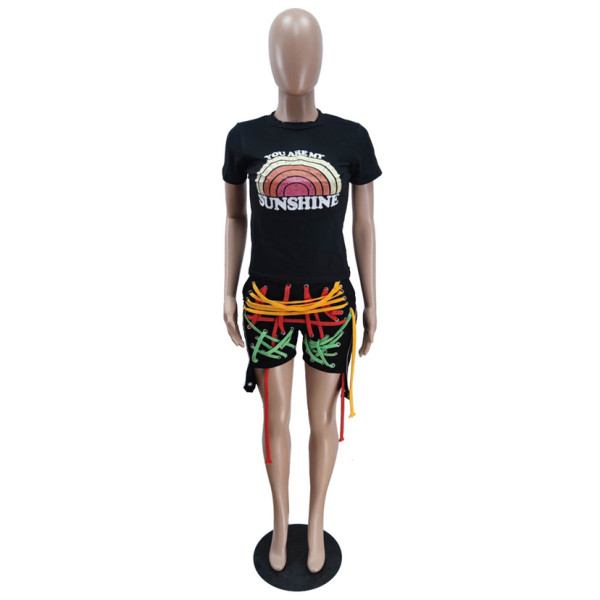 Trendy sexy webbing style shorts BN7185