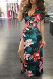 Classic floral hot sale two-piece dress M482