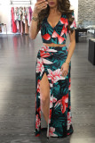 Classic floral hot sale two-piece dress M482