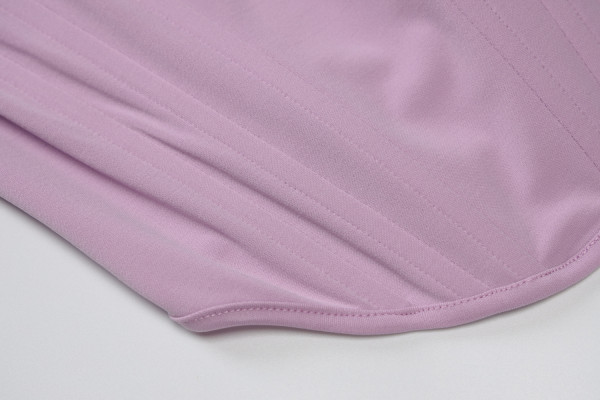 New solid color chest-wrapped sexy halter top tight-fitting buttocks short skirt two-piece suit S165371