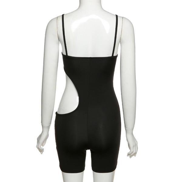 New sexy short cutout sports jumpsuit with suspenders P1738312