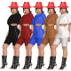 Fashion hollow zipper solid color two-piece suit H8972