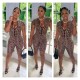 Digital print summer jumpsuit A8610