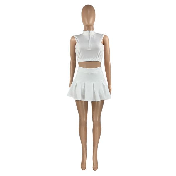 Sexy lace skirt, tennis skirt, sports and leisure two-piece suit, safety pants HR8178