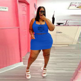 Plus size women's fashion skirt suit casual two-piece suit Q77226