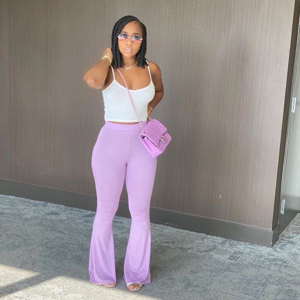 New sexy casual skinny big flared trousers MH5012