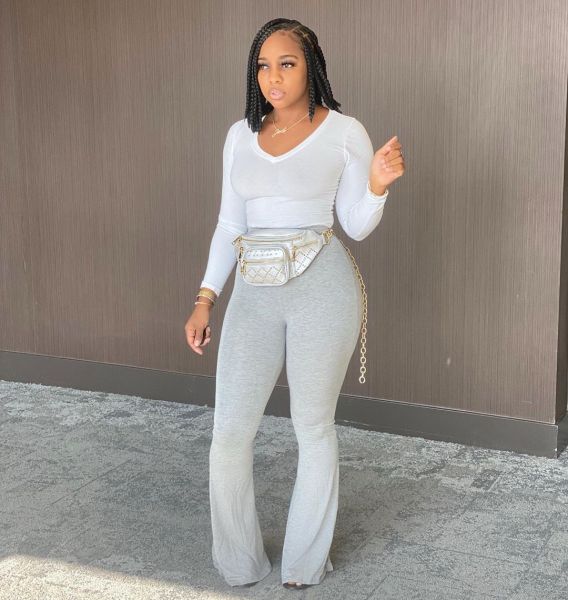 New sexy casual skinny big flared trousers MH5012