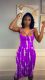 Large size European and American women's fashion casual summer hollow strapless tube top dress PQ8046