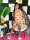 Casual fashion women's clothing printed English pattern two-piece suit XR2141