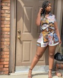 Trendy Totem Print Shirt Set L2519
