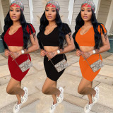Slim sexy deep V-neck two-piece suit DL88007